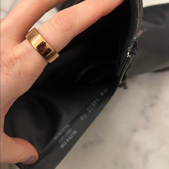 Paul Green Black Leather Ankle Boots SZ 7 - Picture 12 of 15